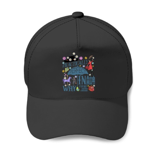 Disney Mary Poppins Baseball Caps, Practically Perfect in Every Way Baseball Caps
