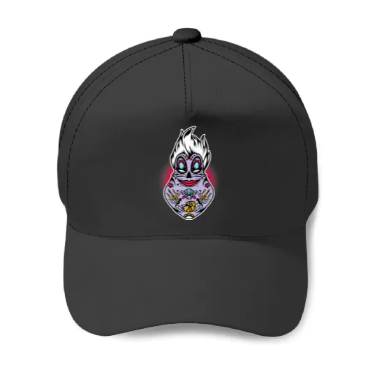 Disney Villains Halloween Ursula Sugar Skull Pre Baseball Caps