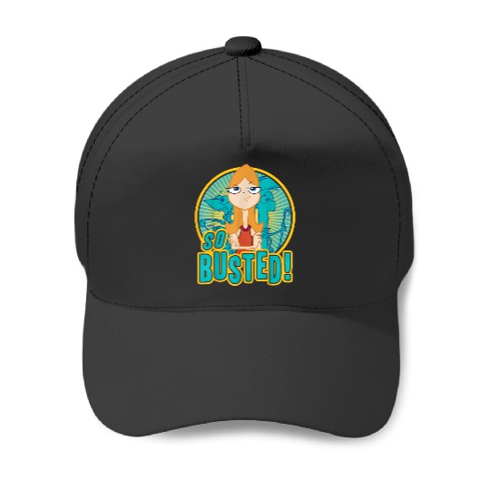 Discover Disney Phineas And Ferb So Busted Poster Baseball Caps