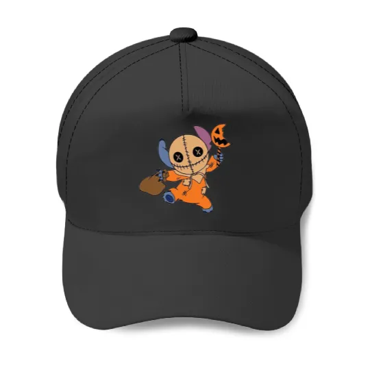 Funny Stitch ,Disney Halloween , Retro Horror Halloween , Horror Movie Character Sh Baseball Caps