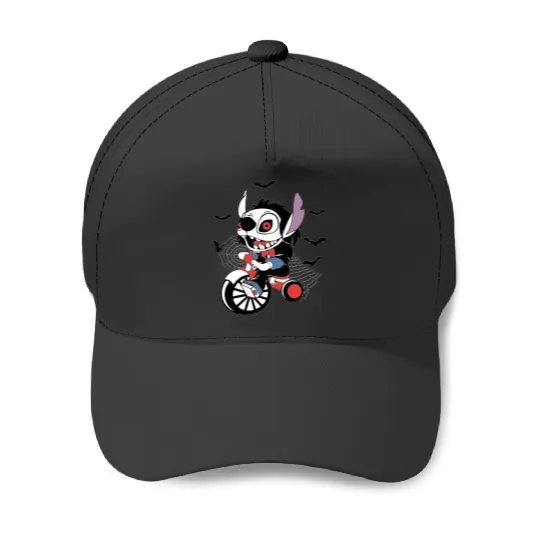 Funny Stitch ,Disney Halloween , Retro Horror Halloween , Horror Movie Character Sh (5) Baseball Caps