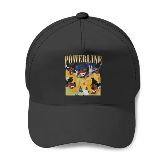 Vintage Disney Powerline Baseball Caps, Powerline Stand Out Tour, Powerline Goofy Movie