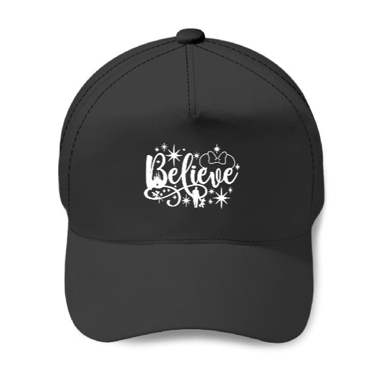 Believe Baseball Caps, Disney Baseball Caps, Minnie mouse, Disney gift, Believe Baseball Caps