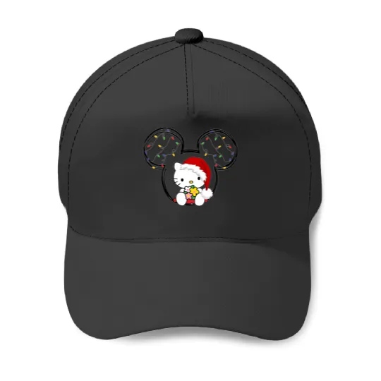 Hello Kitty Baseball Caps, Hello Kitty Christmas Baseball Caps, Xmas Baseball Caps, Disneyland Baseball Caps