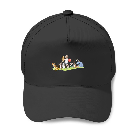 Disney Adventures Christopher Robin & Winnie The Pooh Group Shot Retro Baseball Caps