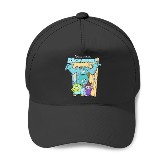 Retro Disney Pixar Monsters Inc. Mike Sully Boo Group Poster Baseball Caps, Family Matching