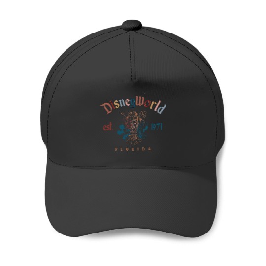 Discover Retro Mickey And Friends Disneyworld Est 1971 Baseball Caps, Disneyworld Baseball Caps