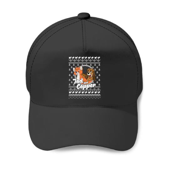 Disney The Fox and the Hound Christmas Tod And Copper Logo Baseball Caps