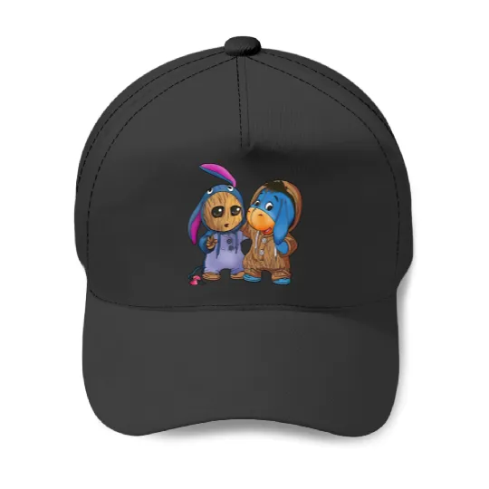 Disney Eeyore and Baby Groot Cute Friends Baseball Caps, Eeyore Unisex