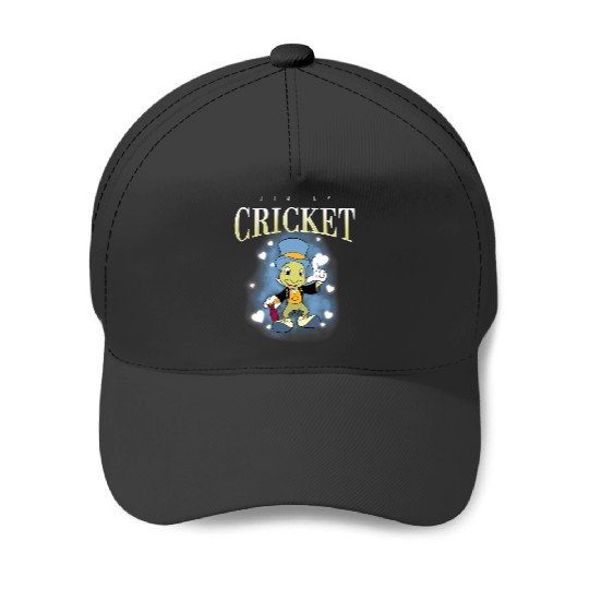 Retro Disney Jiminy Cricket 90s Portrait Baseball Caps, Disney Pinocchio