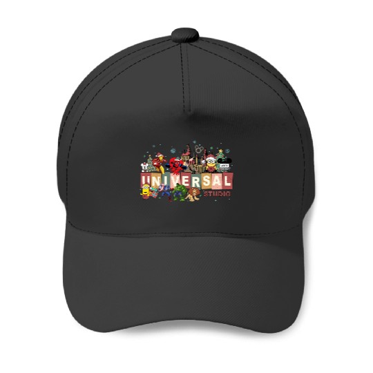 Universal Studios Christmas Baseball Caps, Disneyland Christmas Baseball Caps