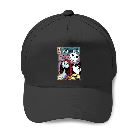 Disney The Nightmare Before Christmas Jack And Sally Couple Baseball Caps