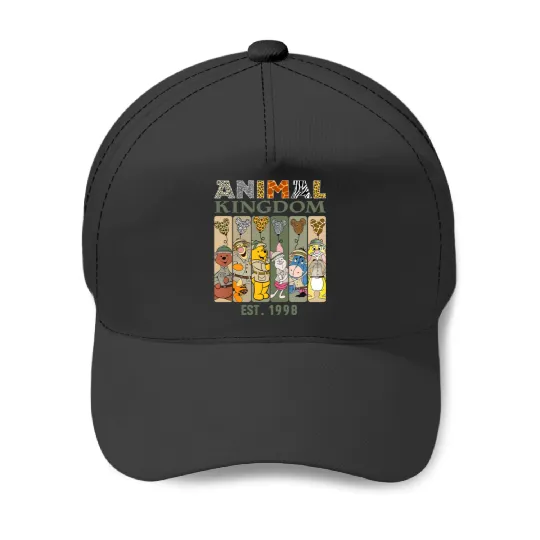 Animal Kingdom Est 1998 Baseball Caps, Pooh and Friends Safari Baseball Caps, Disney Balloon Baseball Caps