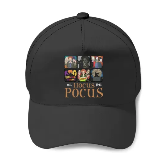 Disney Hocus Pocus Est 1993 Baseball Caps, Vintage Sanderson Sisters Baseball Caps, Halloween Witches Baseball Caps, Halloween Party Baseball Caps, Spooky Vibes