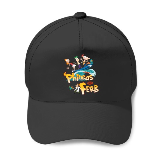 Disney Phineas And Ferb Funny Cartoon Baseball Caps, Disney Perry Baseball Caps