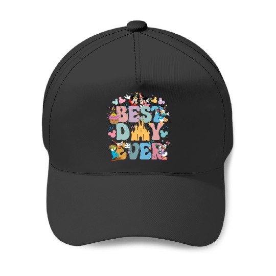 Disney Best Day Ever  Color Baseball Caps, Disney Family Baseball Caps, Disney