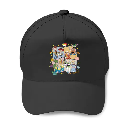 Retro Toy Story Baseball Caps, Disney Family Baseball Caps, Toy Story Friends tanks, Woody Jessie Buzz Lightyear, Aliens Slinky T-Rex