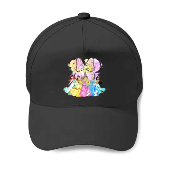 Princess Castle Minnie Ear Baseball Caps, Disney Girl Trip, Disney Princess Baseball Caps