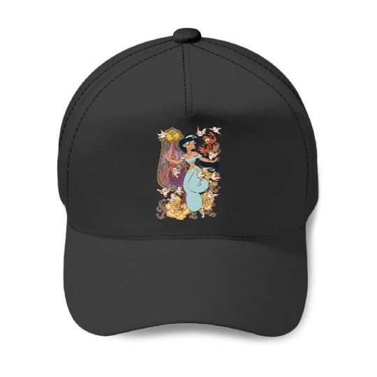 Princess Jasmine Aladdin  Color Baseball Caps, Disney Baseball Caps
