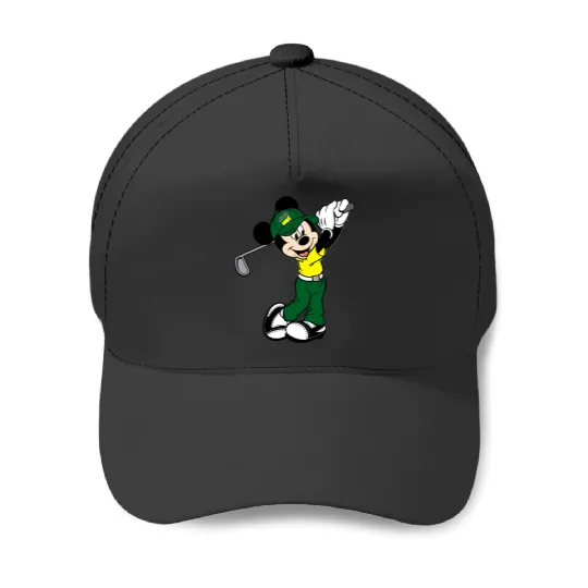 Colors Mickey Golf Baseball Caps, Disney Family Matching Baseball Caps