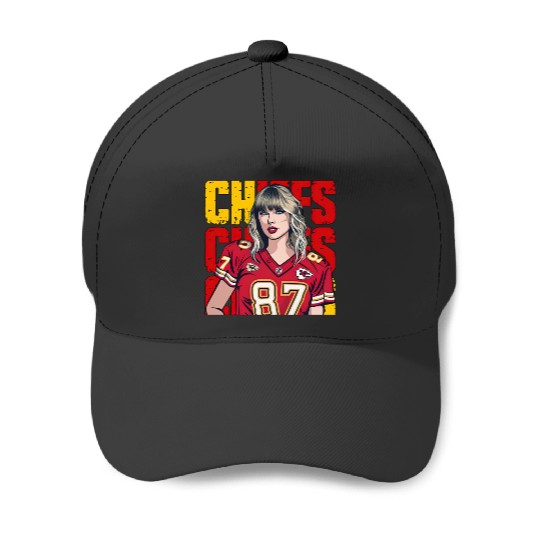 Discover Taylor Hearts Kelce in Chiefs Baseball Caps, Traylor Swelce Taylor Version Fan Baseball Caps