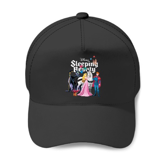 Disney Sleeping Beauty Characters Baseball Caps, Princess Aurora,Prince Phillip,Maleficent,Disneyland Family Trip Gift Unisex Baseball Caps Kid Baseball Caps