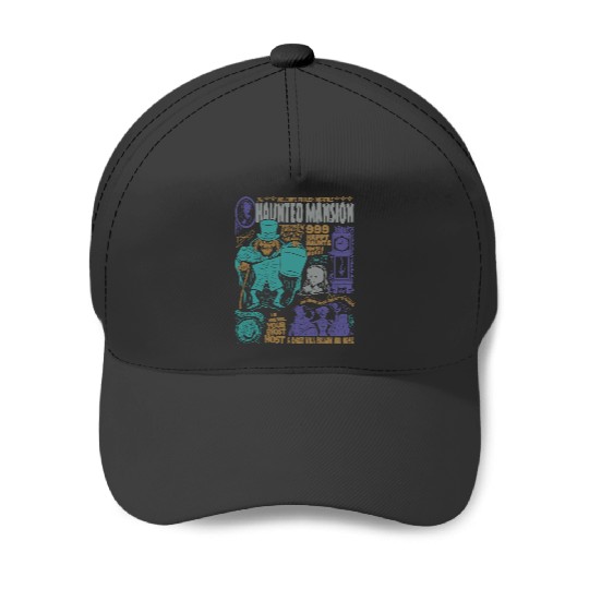 Retro Haunted Mansion Baseball Caps, Vintage Disney Baseball Caps, Spooky Baseball Caps, Classic Disneyland Apparel, Classic Disney Ghost Baseball Caps