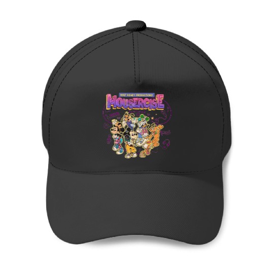 Mousercise Baseball Caps, Vintage Disney Baseball Caps