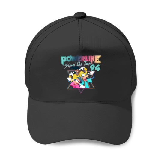 Disney A Goofy Movie Powerline World Tour 95 Retro 80s Baseball Caps