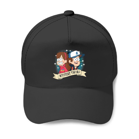 Disneyss Gravity Falls Dipper And Mabel Mystery Twins Logo Baseball Caps