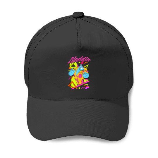 Disney Aladdin Genie 90s Style Retro Vintage Portrait Baseball Caps