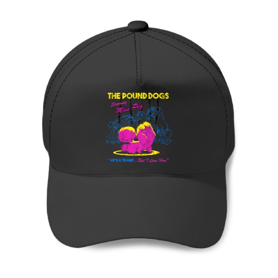Disneyss The Lady And The Tramp Miss Peg Neon Portrait Baseball Caps