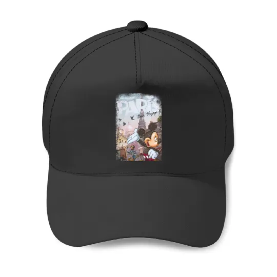 Disneyland Paris Mickey Baseball Caps, Eiffel Tower Mickey Baseball Caps