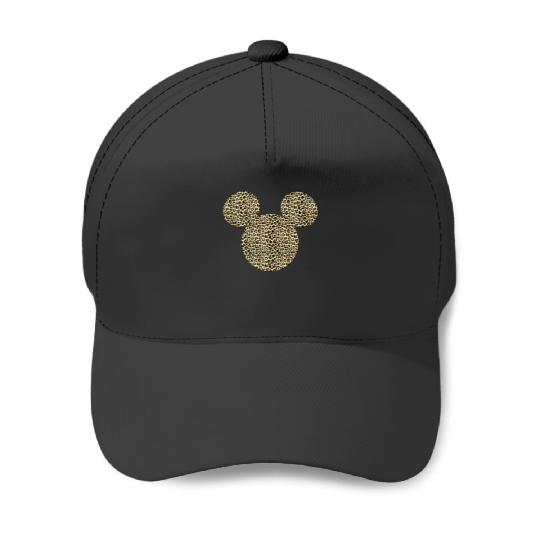 Disney Mickey And Friends Cheetah Print Mickey Ears Poster Baseball Caps