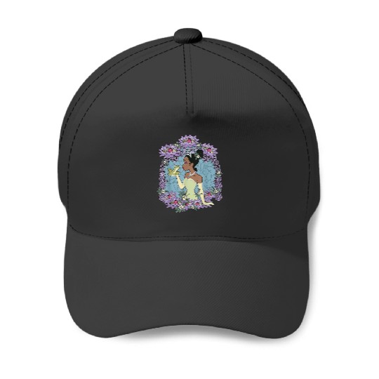 Disney Princess And The Frog Tiana Floral Frame Baseball Caps