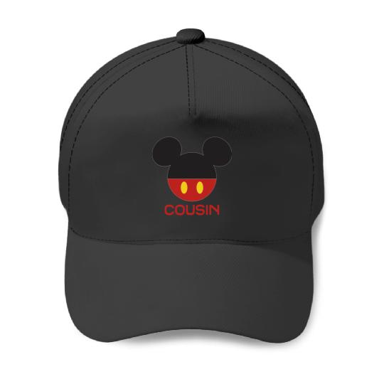 Disney Mickey Mouse Red Shorts Icon Cousin Family Baseball Caps
