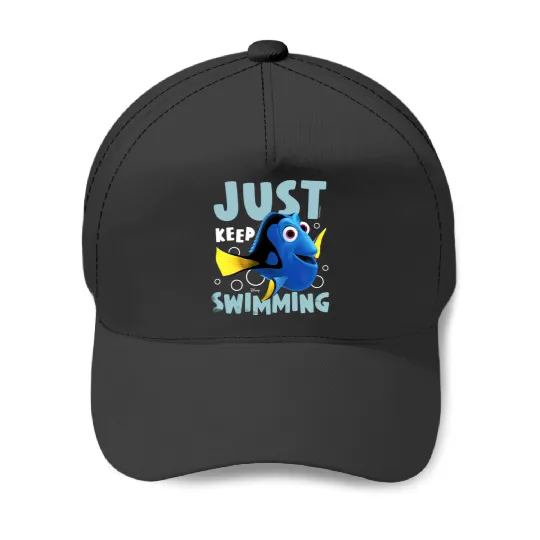 Disney Finding Dory Just Keep Swimming Graphic Baseball Caps,WDW Magic Kingdom Disneyland Vacation Gift