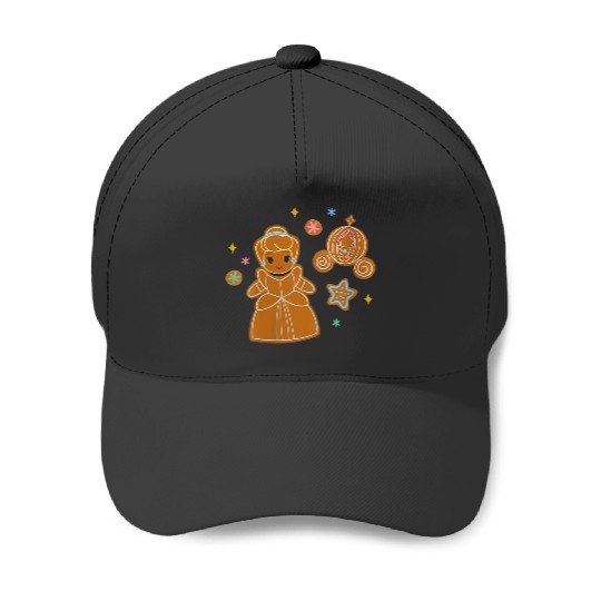 Womens Disney Princess Holiday Christmas Gingerbread Cinde Baseball Caps