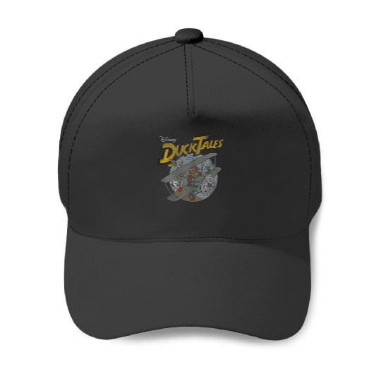 Disney DuckTales Ducks On Airplane Distressed Portrait Baseball Caps