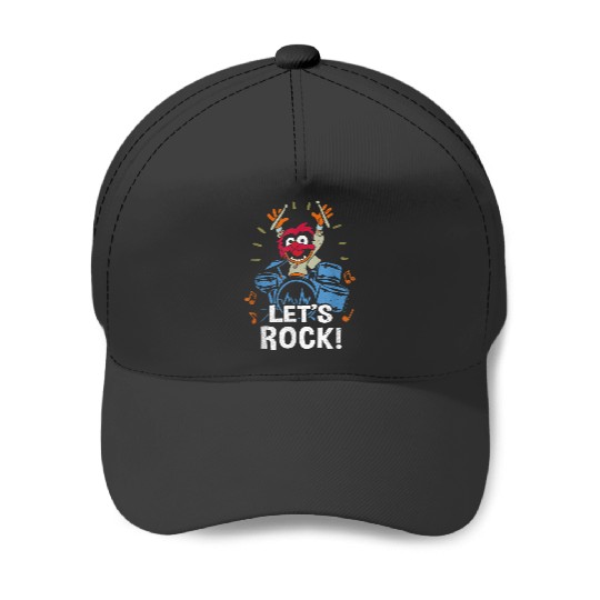 Disney The Muppets Animal Let's Rock Drums Distressed Logo Baseball Caps