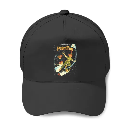 Vintage Peter Pan Baseball Caps | Peter Pan Graphic Baseball Caps | Disneyland Graphic Baseball Caps