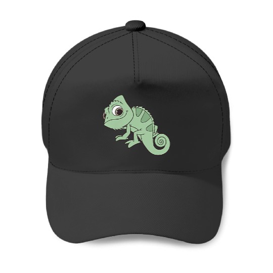 Disney Tangled Pascal Cute Pose Left Chest Pocket Logo Baseball Caps