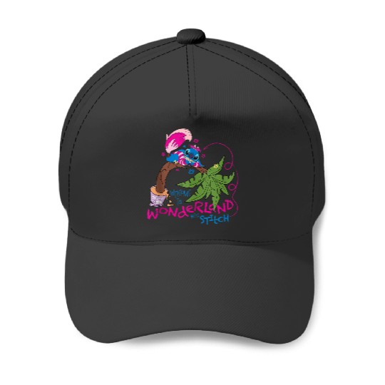 Disneyss 100 Stitch In Costume Cheshire Cat Wonderland Welcome Baseball Caps