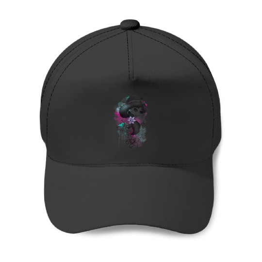 Disney Aladdin Jasmine Floral Watercolor Portrai Baseball Caps
