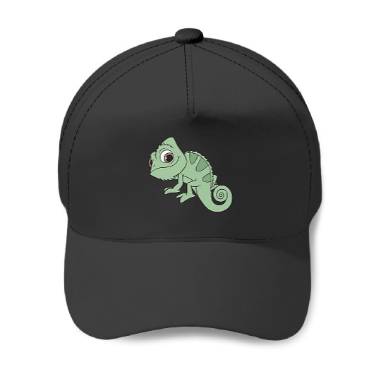 Disney Tangled Pascal Cute Pose Left Chest Pocket Logo Baseball Caps