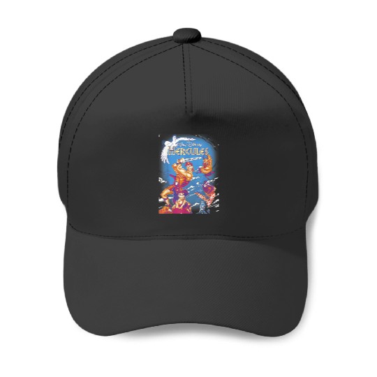 Disney Hercules Main Cast Movie Cover Graphic TS Baseball Caps