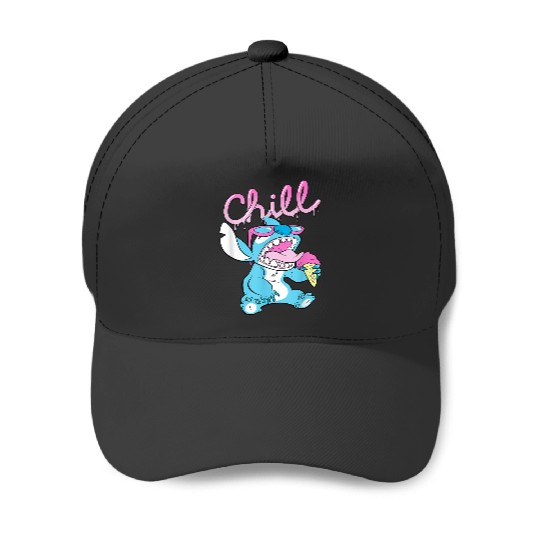 Disney Lilo and Stitch Neon Ice Cream Chill Drip Baseball Caps