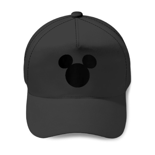 Disneyss Mickey And Friends Mickey Silhouette Pocket Logo Baseball Caps