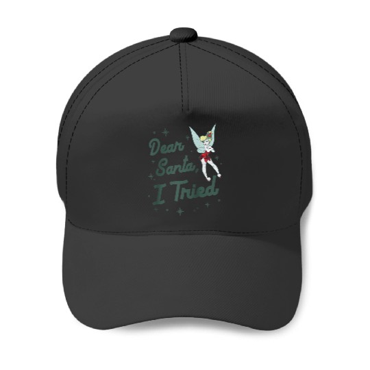 Disneyss Christmas Peter Pan Tinker Bell Dear Santa I Tried Baseball Caps