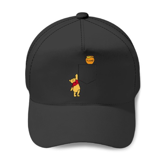 Disney Winnie The Pooh Reaching For Pocket Honey V2 Baseball Caps